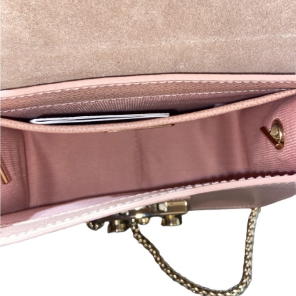Furla Blush Crossbody Bag with Gold Accents (scratches inside the hardware) - Picture 5 of 8